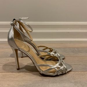 Silver Badgley Mishka Heels